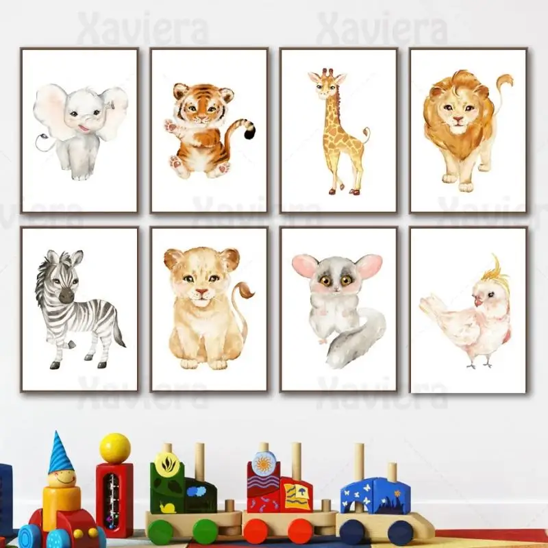 Nordic Poster and Print Wall Art Cartoon Animal Giraffe Zebra Parrot Elephant Lion Tiger Decorative Canvas Painting Wall Picture
Nordic Poster and Print Wall Art Cartoon Animal Giraffe Zebra Parrot Elephant Lion Tiger Decorative Canvas Painting Wall Picture