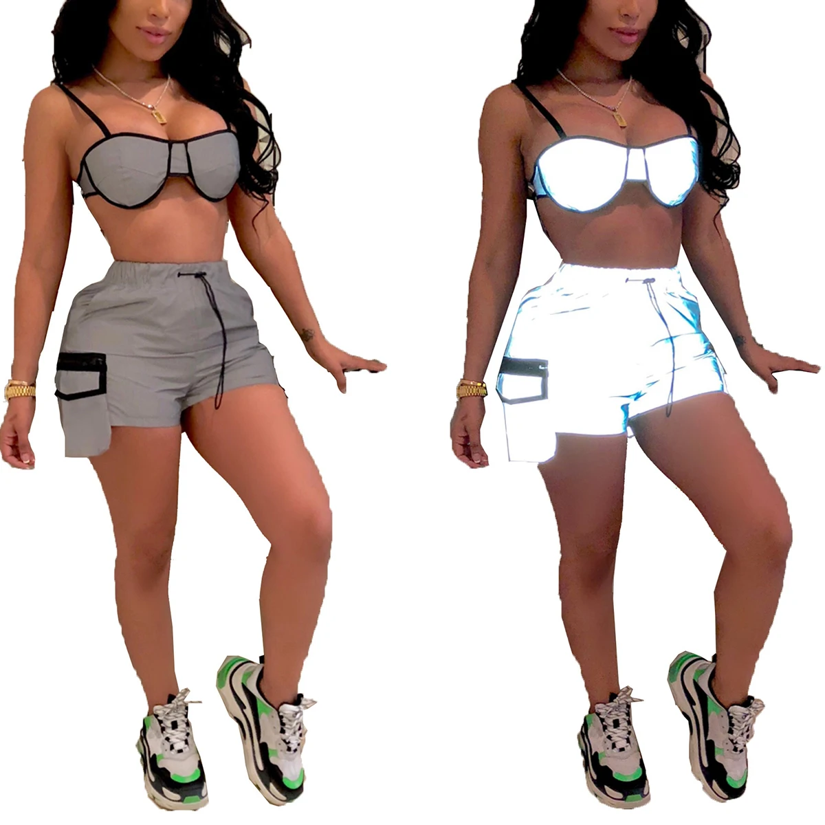 2020 Fashion Reflective Shorts Women 2021 Summer Pocket Hot Short Pants Casual Sexy Club Shorts
2020 Fashion Reflective Shorts Women 2021 Summer Pocket Hot Short Pants Casual Sexy Club Shorts