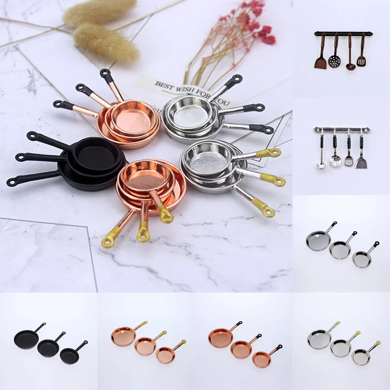 1Set Gift Cooking Pot Cookware Miniature Cookware Metal Frypan Dollhouse Frying Pans Model 1:12 Scale
1Set Gift Cooking Pot Cookware Miniature Cookware Metal Frypan Dollhouse Frying Pans Model 1:12 Scale