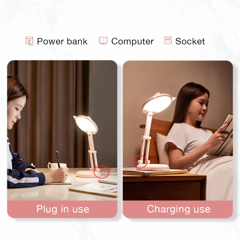 Led Table Lamp Touch Dimming Foldable Desk Lamp USB Rechargeable Eye Protection Cute Children Dormitory Portable Reading Lamp
Led Table Lamp Touch Dimming Foldable Desk Lamp USB Rechargeable Eye Protection Cute Children Dormitory Portable Reading Lamp