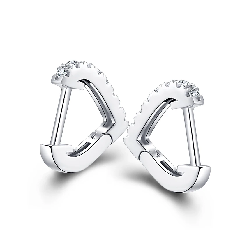ANZIW Fashion 925 Sterling Silver Heart Shape CZ Row Drill Hoop Earrings Silver Hoop Earring for Women Wedding Party Jewelry
ANZIW Fashion 925 Sterling Silver Heart Shape CZ Row Drill Hoop Earrings Silver Hoop Earring for Women Wedding Party Jewelry