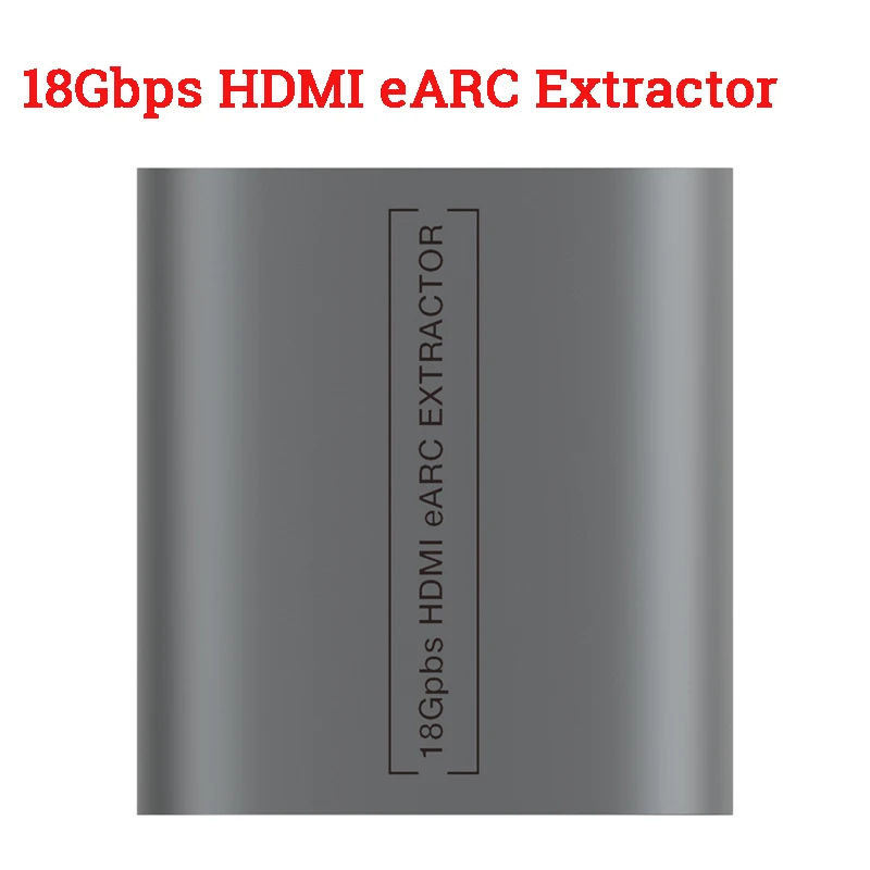 

18Gbps HDMI-compatible eARC Extractor 2K/4K/60Hz audio Splitter Adapters loop out ARC eARC for Amplifier Soundbar Speaker HDTV