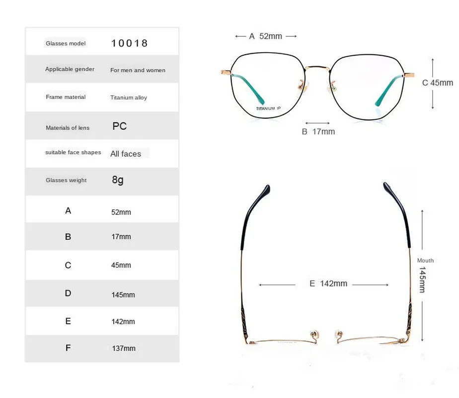 Pure Titanium Glasses Frame Female Ultralight Anti Blue Light Spectacles Small Face Polygon Retro Optical Myopia Eyewear Male
Pure Titanium Glasses Frame Female Ultralight Anti Blue Light Spectacles Small Face Polygon Retro Optical Myopia Eyewear Male
