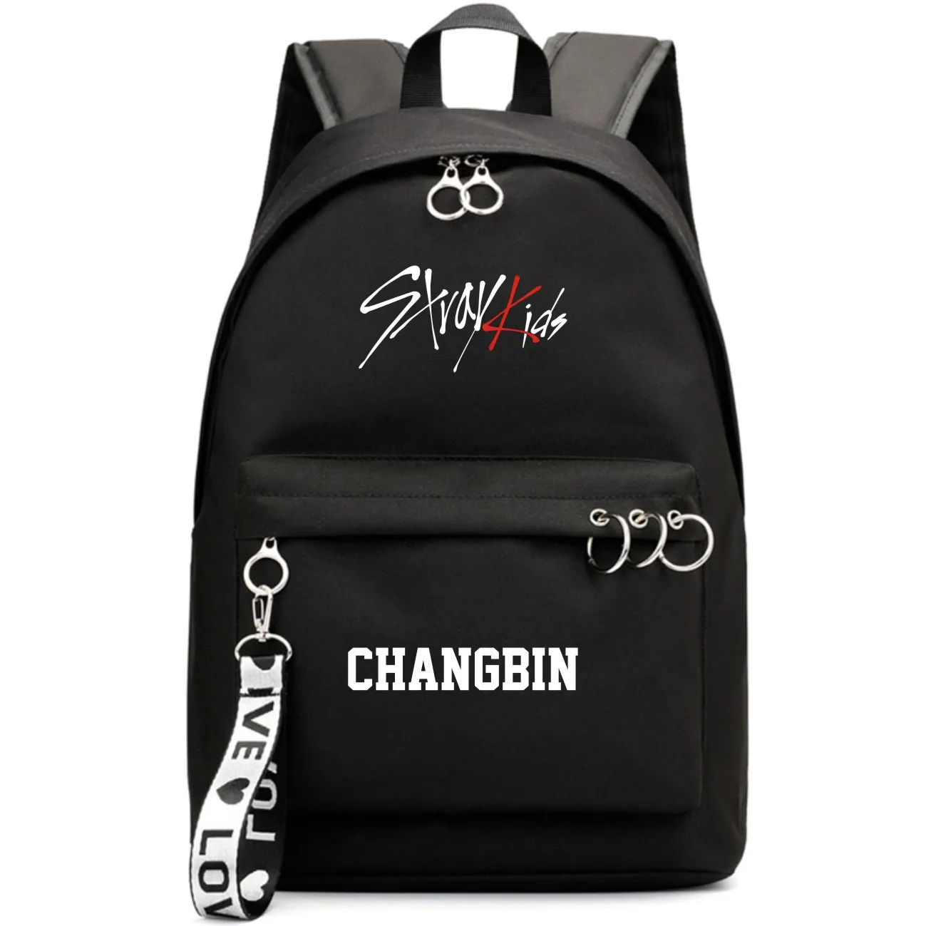 KPOP stray kids Bangchan Hyunjin Name Letter Printed Students Backpack School Bag
KPOP stray kids Bangchan Hyunjin Name Letter Printed Students Backpack School Bag