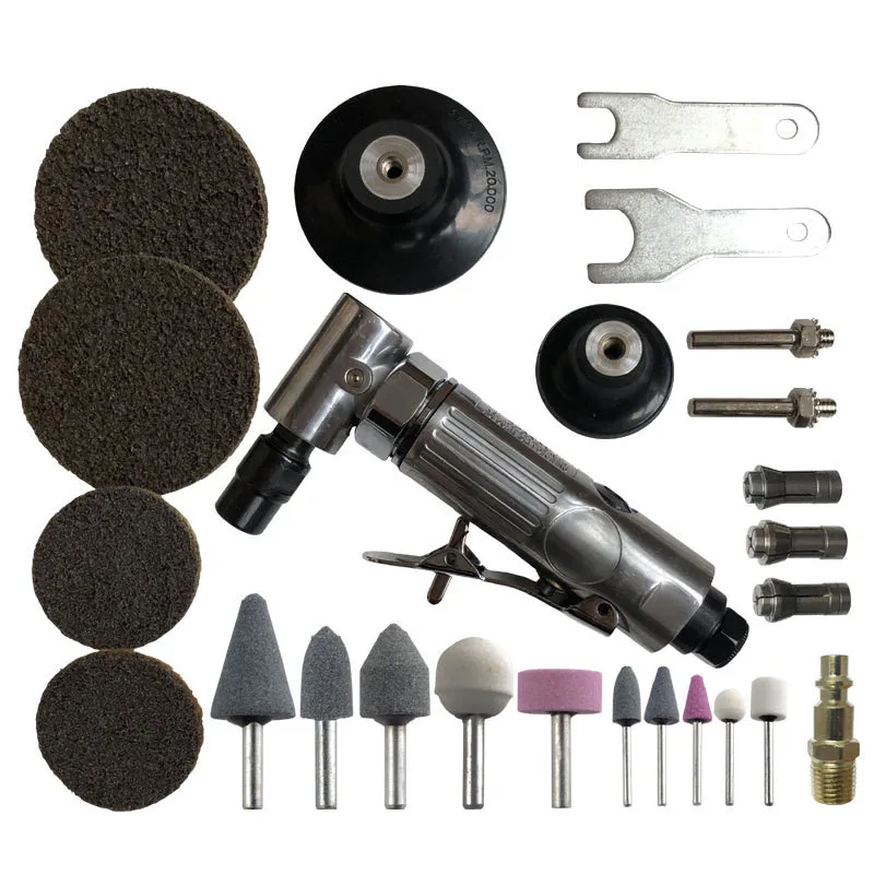 25pcs Air Angle Grinder Pneumatic Grinding Machine Set Die Mill Engraving With Sanding Disc Power Tool
25pcs Air Angle Grinder Pneumatic Grinding Machine Set Die Mill Engraving With Sanding Disc Power Tool