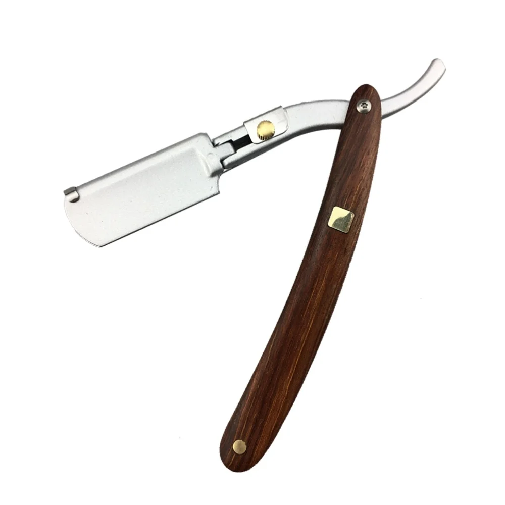 Wooden Handle Chic Straight Barber Edge Steel Razors Shaving Folding Men Vintage Straight Edge Metal Hair Shaper Barber Ra
Wooden Handle Chic Straight Barber Edge Steel Razors Shaving Folding Men Vintage Straight Edge Metal Hair Shaper Barber Ra