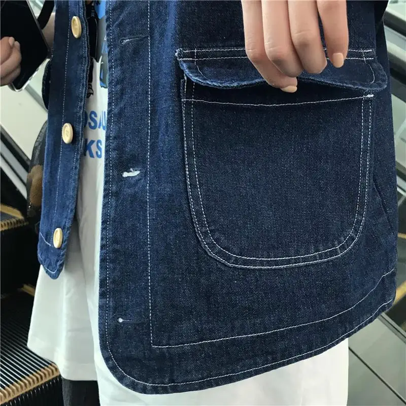 Sleeveless Jackets Women Basic Vintage Stylish BF Style V-Neck Teens Cargo Clothing Summer Daily College Pocket Ladies Outwear
Sleeveless Jackets Women Basic Vintage Stylish BF Style V-Neck Teens Cargo Clothing Summer Daily College Pocket Ladies Outwear