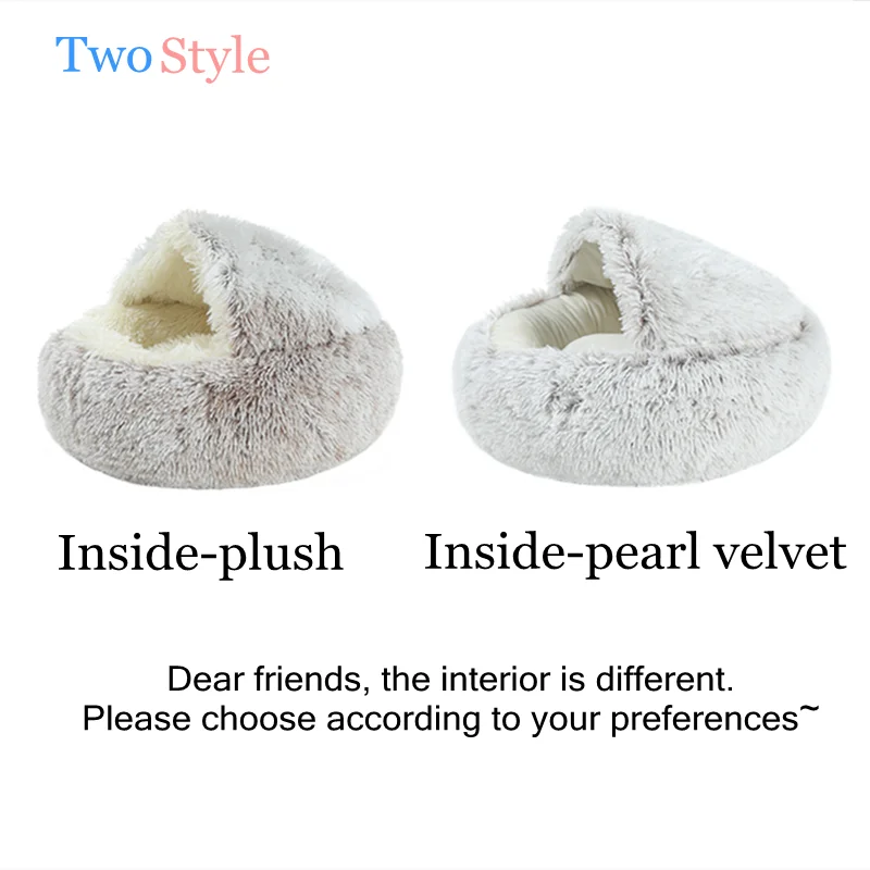 New Pet Dog Cat Round Plush Bed Semi-enclosed Cat Nest for Deep Sleep Comfort in Winter Cats Bed little Mat Basket Soft Kennel
New Pet Dog Cat Round Plush Bed Semi-enclosed Cat Nest for Deep Sleep Comfort in Winter Cats Bed little Mat Basket Soft Kennel