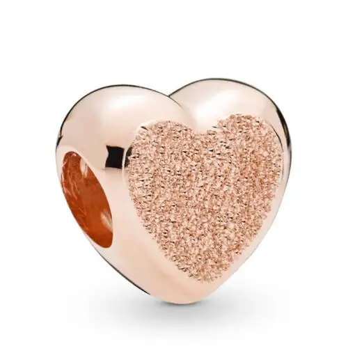 Genuine 925 Sterling Silver Bead Charm Rose Matte Brilliance Heart Charm Fit fashion Women Bracelet & Necklace Diy Jewelry
Genuine 925 Sterling Silver Bead Charm Rose Matte Brilliance Heart Charm Fit fashion Women Bracelet & Necklace Diy Jewelry