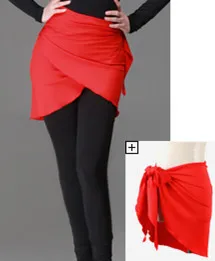 Promotional Latin Adult yi pian qun Square Dance Skirt Costume Women's Hip Scarf Apron Children "Practice SkirtBF027 |