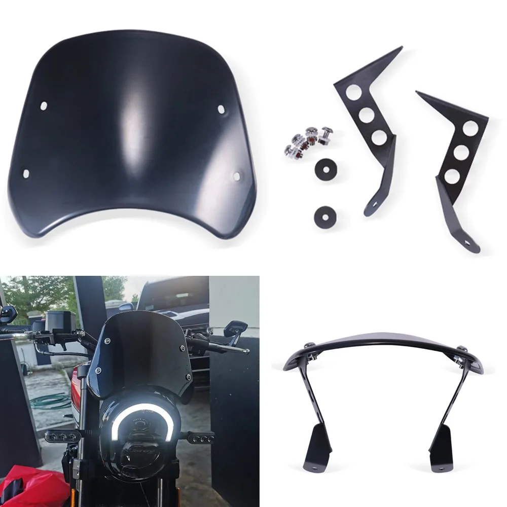 Motorcycle Black Headlight Windshield Protector Fairing Windshield Windscreen Wind Deflector Fits For Benelli Leoncino 250
Motorcycle Black Headlight Windshield Protector Fairing Windshield Windscreen Wind Deflector Fits For Benelli Leoncino 250