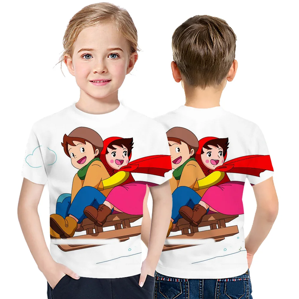 New summer Animation 3D printing Heidi T-shirt boys and girls personality Harajuku short sleeve fashion versatile top
New summer Animation 3D printing Heidi T-shirt boys and girls personality Harajuku short sleeve fashion versatile top