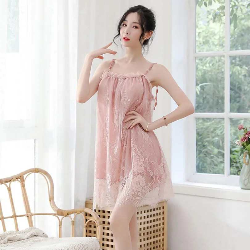 Sexy Night Dress Ice Silk Satin Sleepwear Female Nightgown Women Sleeping Dresses Night Shirts
Sexy Night Dress Ice Silk Satin Sleepwear Female Nightgown Women Sleeping Dresses Night Shirts
