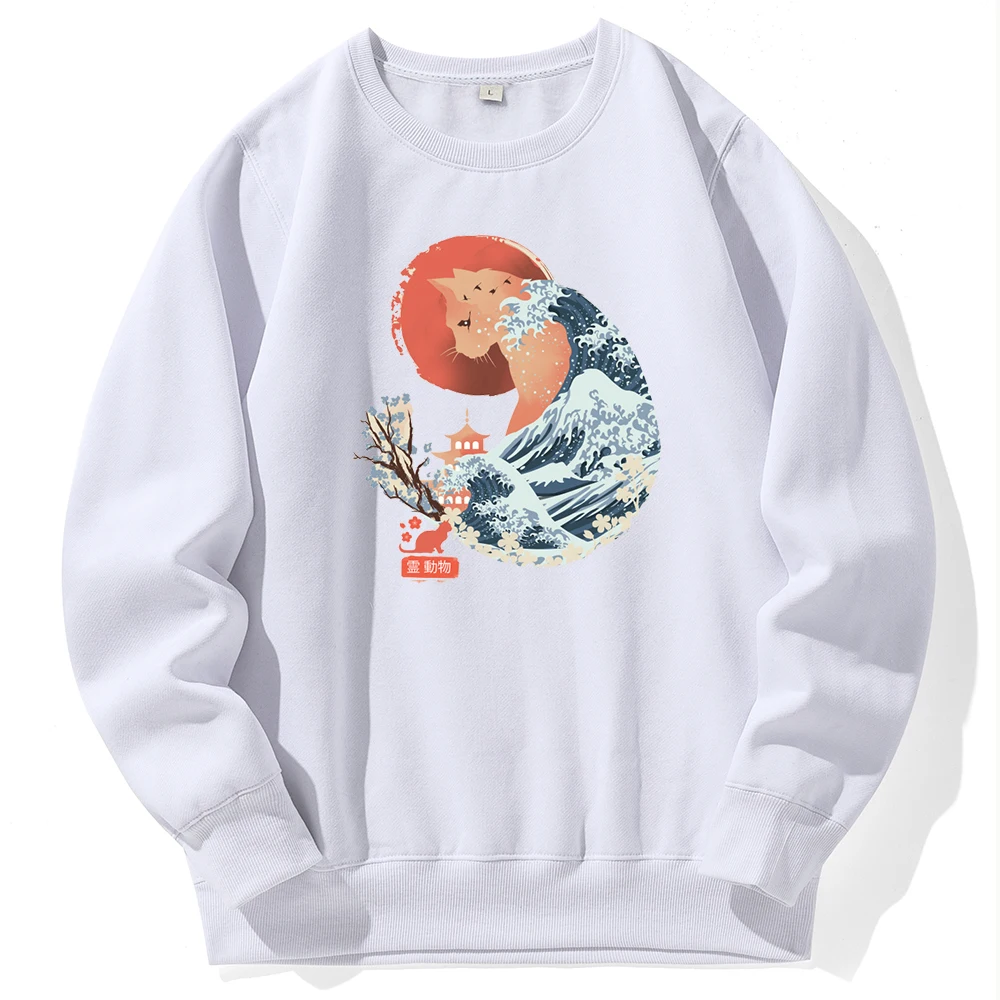 Женские толстовки и свитшоты с изображением японского кота и волн, повседневная спортивная уличная одежда, пуловеры с длинным рукавом, одеж...
Женские толстовки и свитшоты с изображением японского кота и волн, повседневная спортивная уличная одежда, пуловеры с длинным рукавом, одеж...