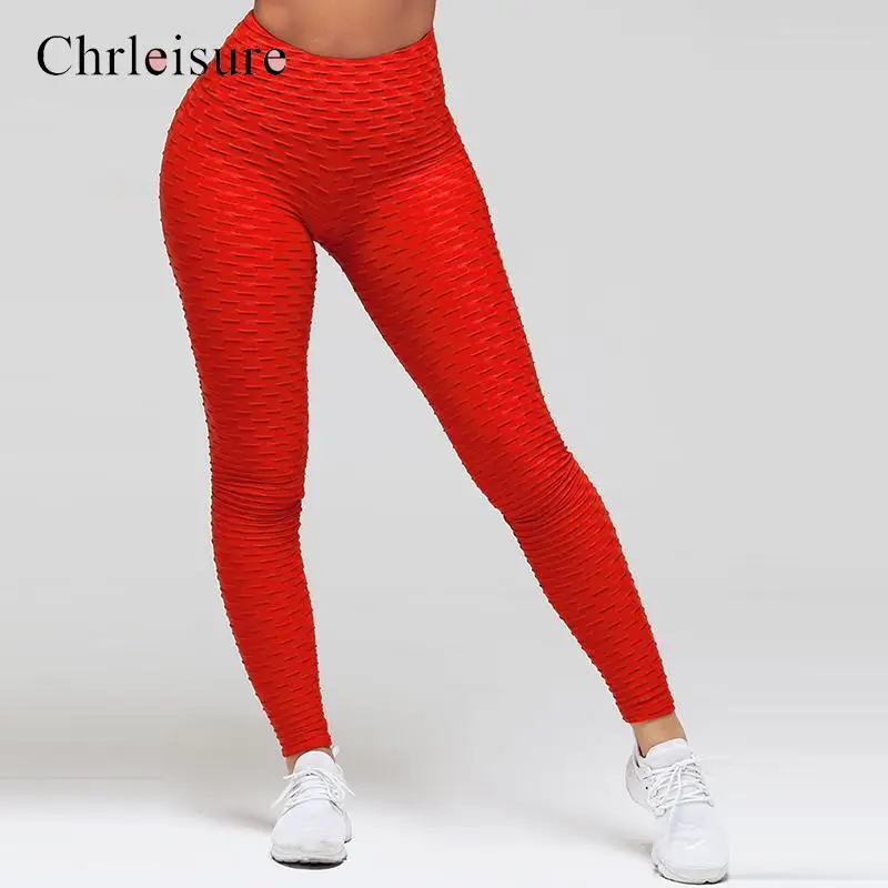 CHRLEISURE Sexy Fitness Leggings Women Bubble Jacquard Anti Cellulite Sports Leggings High Waist Elastic Women Leggings
CHRLEISURE Sexy Fitness Leggings Women Bubble Jacquard Anti Cellulite Sports Leggings High Waist Elastic Women Leggings