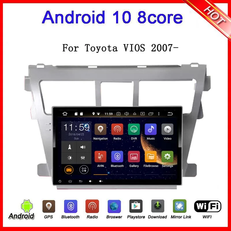 Android10 Car multimedia player for toyota vios 2007 2008 2009 2010 2011 2012 car radio GPS Navigation headunit audio carplay
Android10 Car multimedia player for toyota vios 2007 2008 2009 2010 2011 2012 car radio GPS Navigation headunit audio carplay