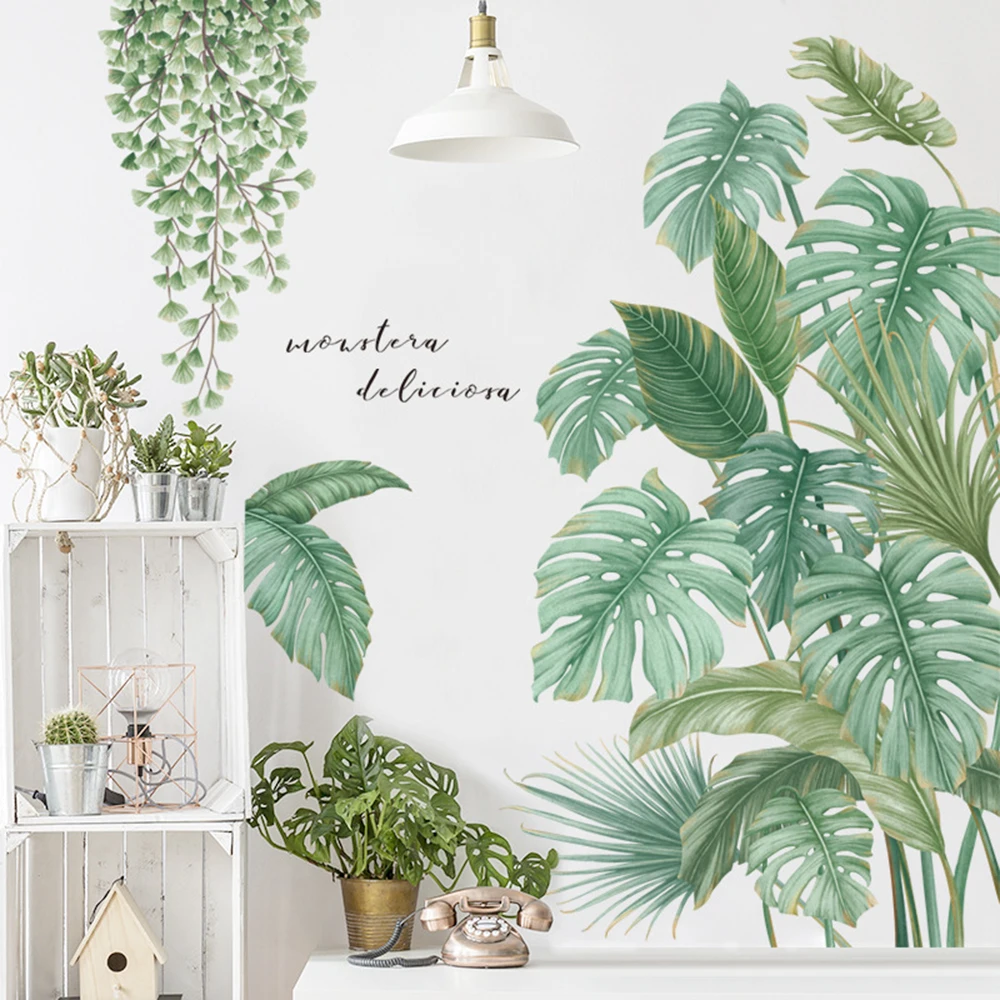 Nordic Style Tropical Plants Leaves Wall Stickers For Living Room Bedroom Eco-friendly Vinyl Wall Decals Art Poster Home Decor
Nordic Style Tropical Plants Leaves Wall Stickers For Living Room Bedroom Eco-friendly Vinyl Wall Decals Art Poster Home Decor