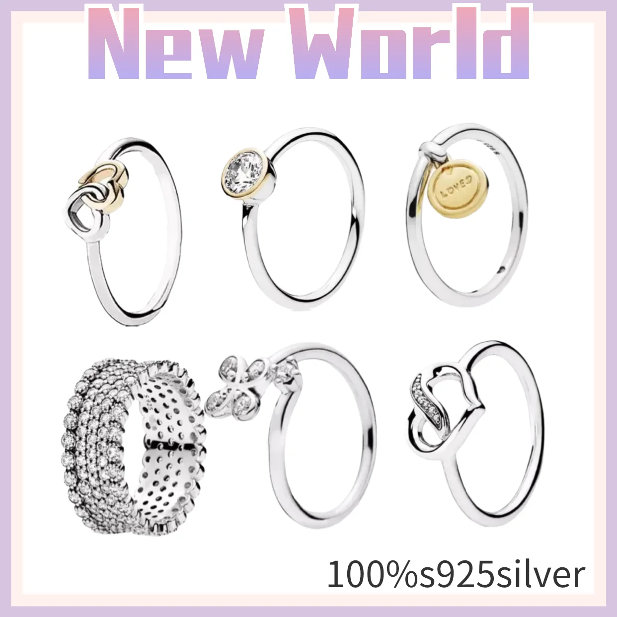 Classic 100%925 sterling silver sparkling Pandora Ring Crystal with Creative Charm Ring for Women Engagement Jewelry Anniversary
Classic 100%925 sterling silver sparkling Pandora Ring Crystal with Creative Charm Ring for Women Engagement Jewelry Anniversary