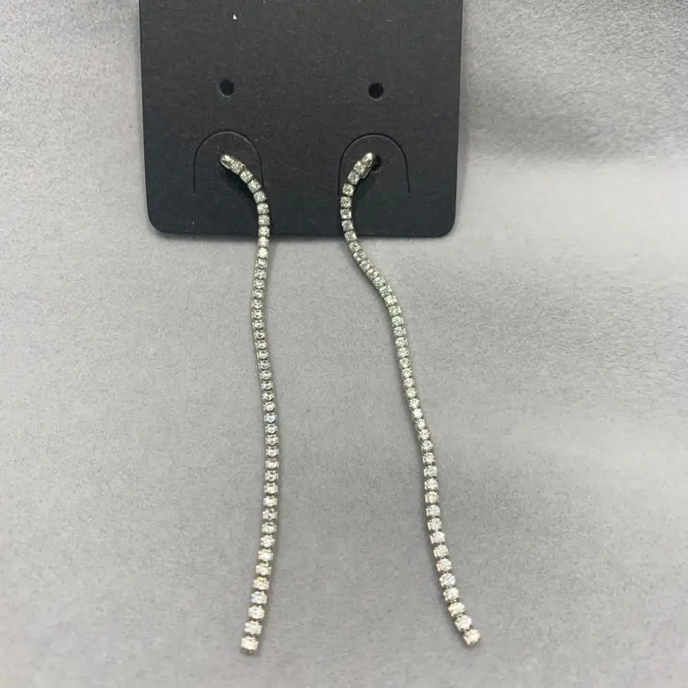 simple style 925 sterling silver with cubic zircon long earring fashion fine women jewelry free shipping
simple style 925 sterling silver with cubic zircon long earring fashion fine women jewelry free shipping