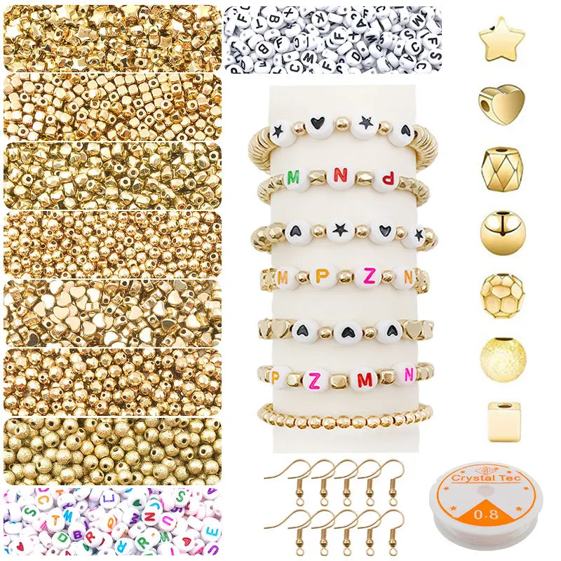 919 letter beads separated beads ear hook set DIY jewelry hand beaded accessories small golden beads Polished Solid loose beads
919 letter beads separated beads ear hook set DIY jewelry hand beaded accessories small golden beads Polished Solid loose beads