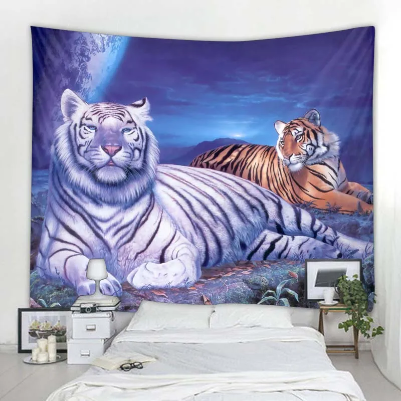 Fantasy animal tapestry forest tiger home decoration wall hanging bohemian living room bedroom aesthetics room decoration
Fantasy animal tapestry forest tiger home decoration wall hanging bohemian living room bedroom aesthetics room decoration