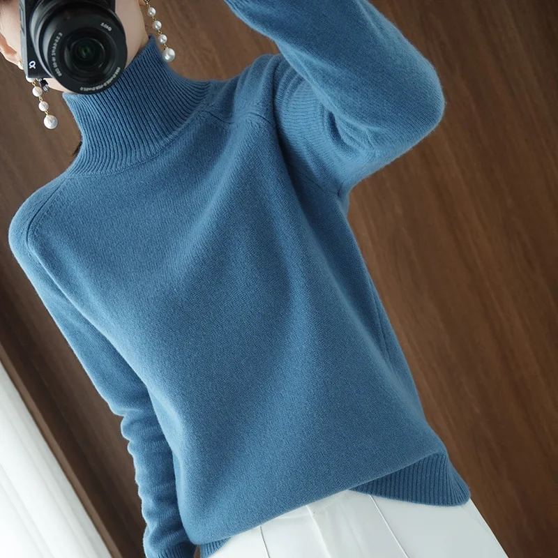Turtleneck Cashmere sweater women winter cashmere jumpers knit female long sleeve thick loose pullover
Turtleneck Cashmere sweater women winter cashmere jumpers knit female long sleeve thick loose pullover