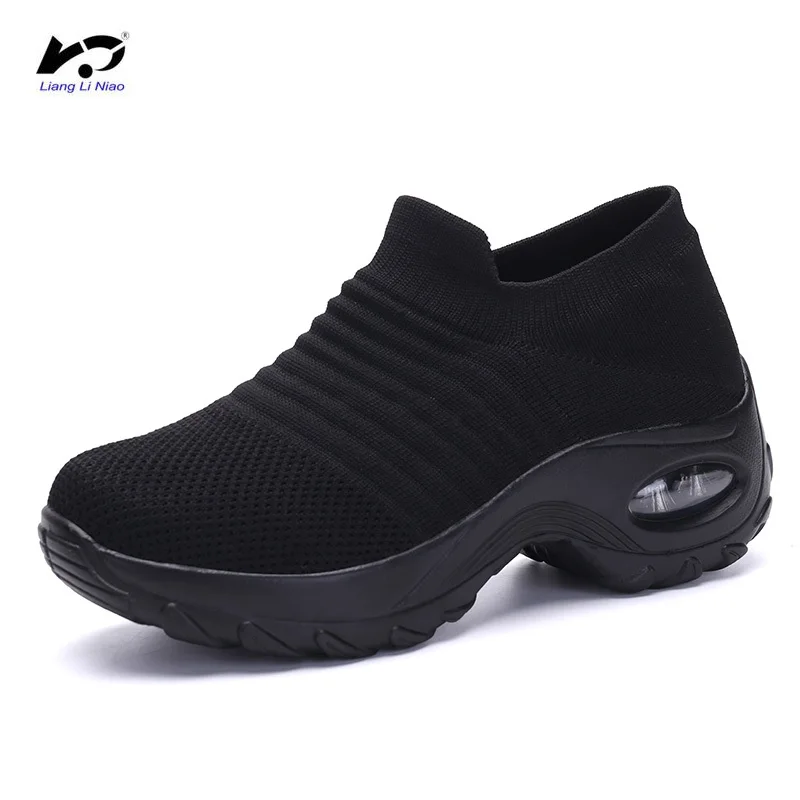 Fashion Spring Autumn Women Platform Shoes Woman Lady Flats Casual Thick Bottom Black Shoes Sock Slip On Dance Shoes
Fashion Spring Autumn Women Platform Shoes Woman Lady Flats Casual Thick Bottom Black Shoes Sock Slip On Dance Shoes