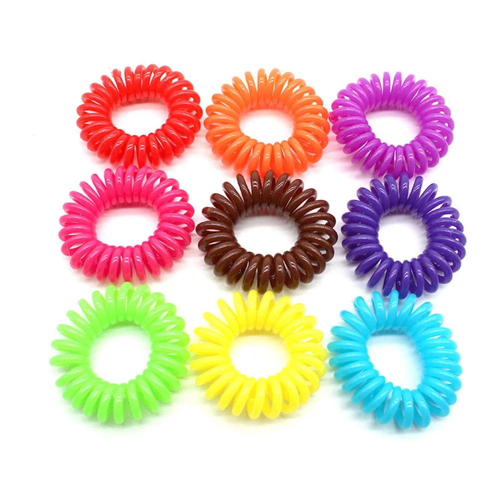 Women Thin Colorful Elastic Plastic Rubber Telephone Cord Wire No Crease Hair Ties Scrunchies Hair Ring Band 
Women Thin Colorful Elastic Plastic Rubber Telephone Cord Wire No Crease Hair Ties Scrunchies Hair Ring Band
