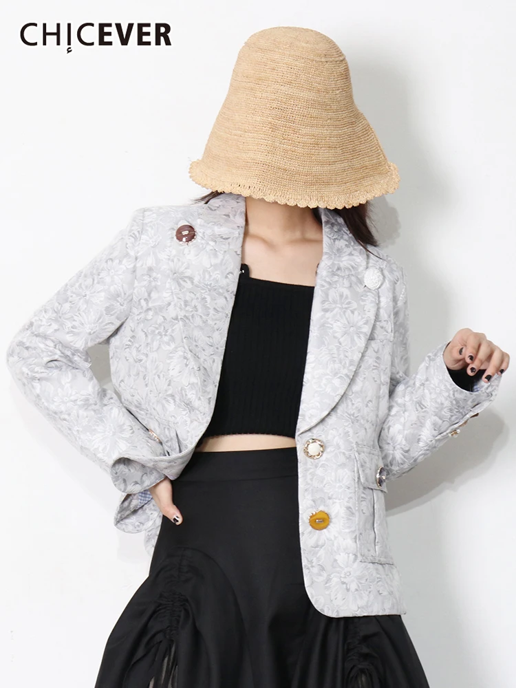CHICEVER Jacquard Patchwork Casual Blazer For Women Notched Collar Long Sleeve Vintage Blazers Female Fashion New Clothing Fall
CHICEVER Jacquard Patchwork Casual Blazer For Women Notched Collar Long Sleeve Vintage Blazers Female Fashion New Clothing Fall