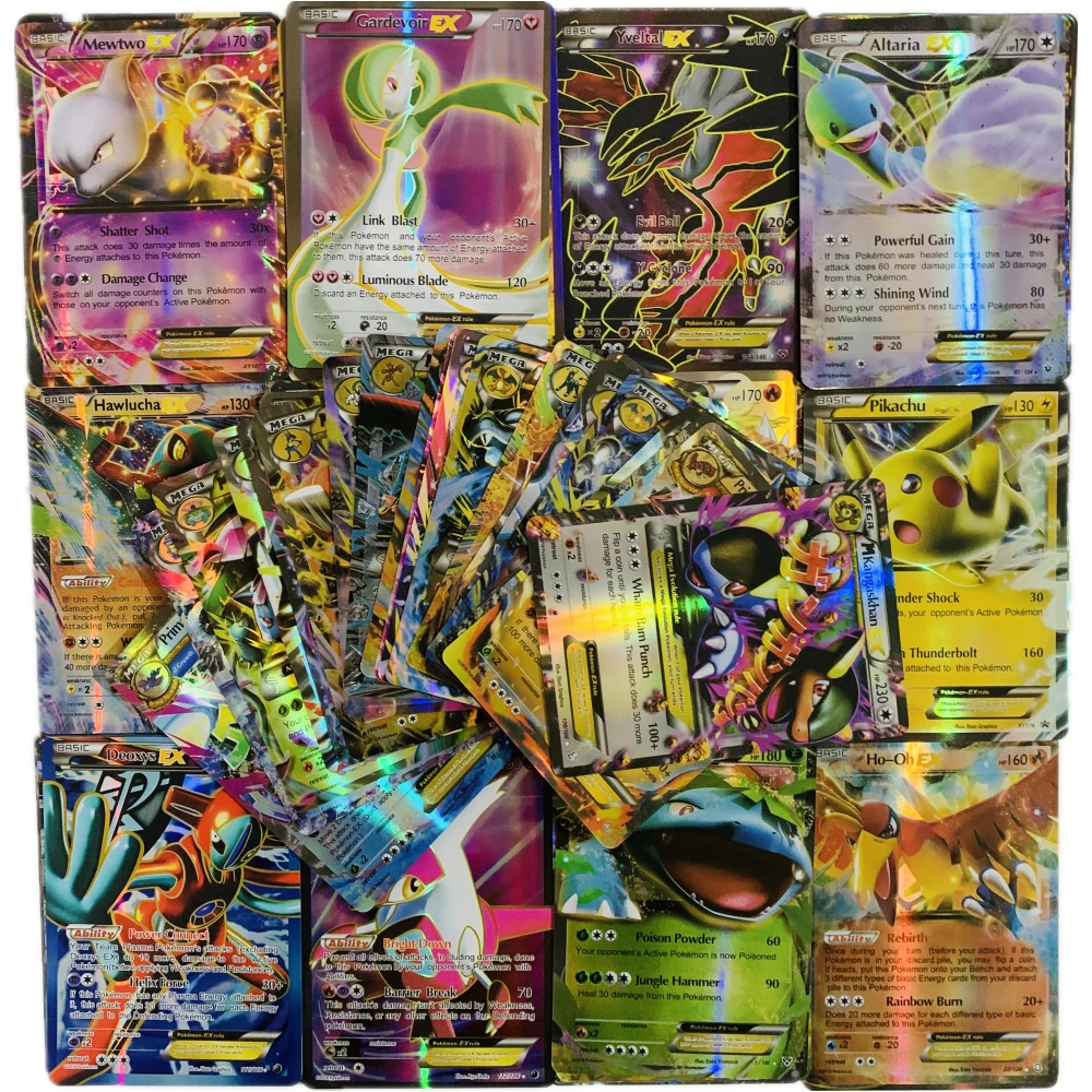100Pcs Pokemon80EX 20MEGA Best-selling Children's Fighting English Version Game Tag Team Shining EX MEGA Collection for Children
100Pcs Pokemon80EX 20MEGA Best-selling Children's Fighting English Version Game Tag Team Shining EX MEGA Collection for Children