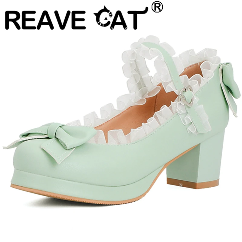 Женские туфли с ремешком REAVE CAT, туфли-лодочки с жемчужной бабочкой, на высоком устойчивом каблуке 6 см, с ремешком и пряжкой, большие размеры, ... 
Женские туфли с ремешком REAVE CAT, туфли-лодочки с жемчужной бабочкой, на высоком устойчивом каблуке 6 см, с ремешком и пряжкой, большие размеры, ...