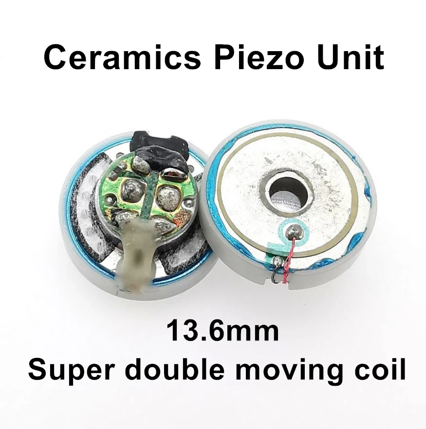 Ceramic earphone unit 13.6mm Driver piezo electric Earbuds Headphone speaker unit (1Pair)
Ceramic earphone unit 13.6mm Driver piezo electric Earbuds Headphone speaker unit (1Pair)