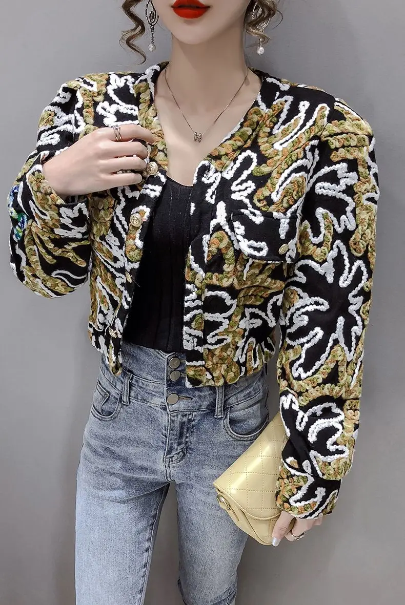 COIGARSAM Floral Print Shirt Womens tops Notched Women shirts Yellow Black 6109 
COIGARSAM Floral Print Shirt Womens tops Notched Women shirts Yellow Black 6109