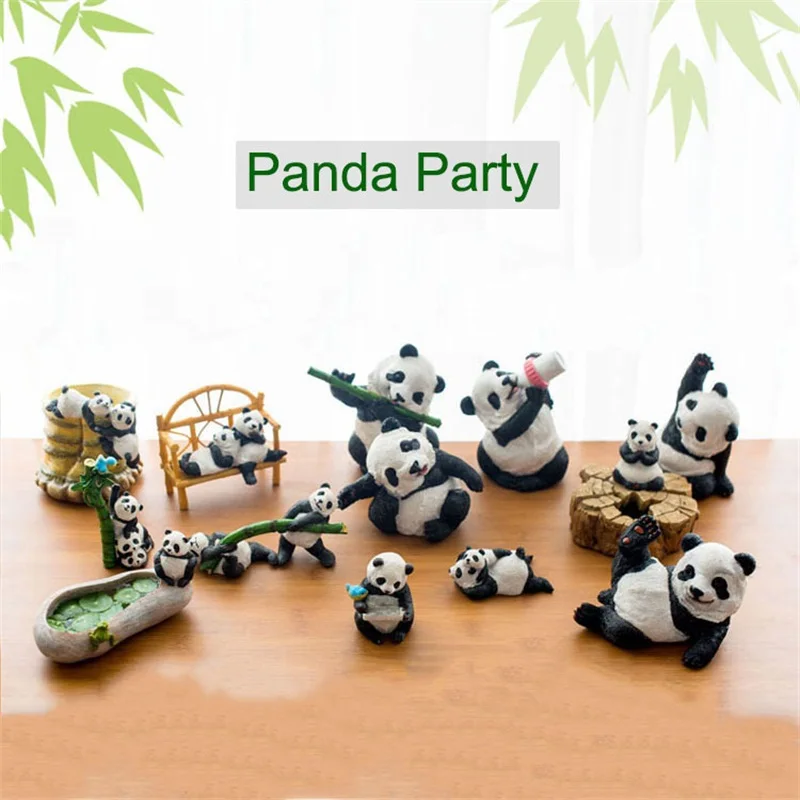 New Cute Creative Panda Party Resin Statue Micro Decor For Car Desk Outdoor Garden Animal Sculpture Decoration Ornament
New Cute Creative Panda Party Resin Statue Micro Decor For Car Desk Outdoor Garden Animal Sculpture Decoration Ornament