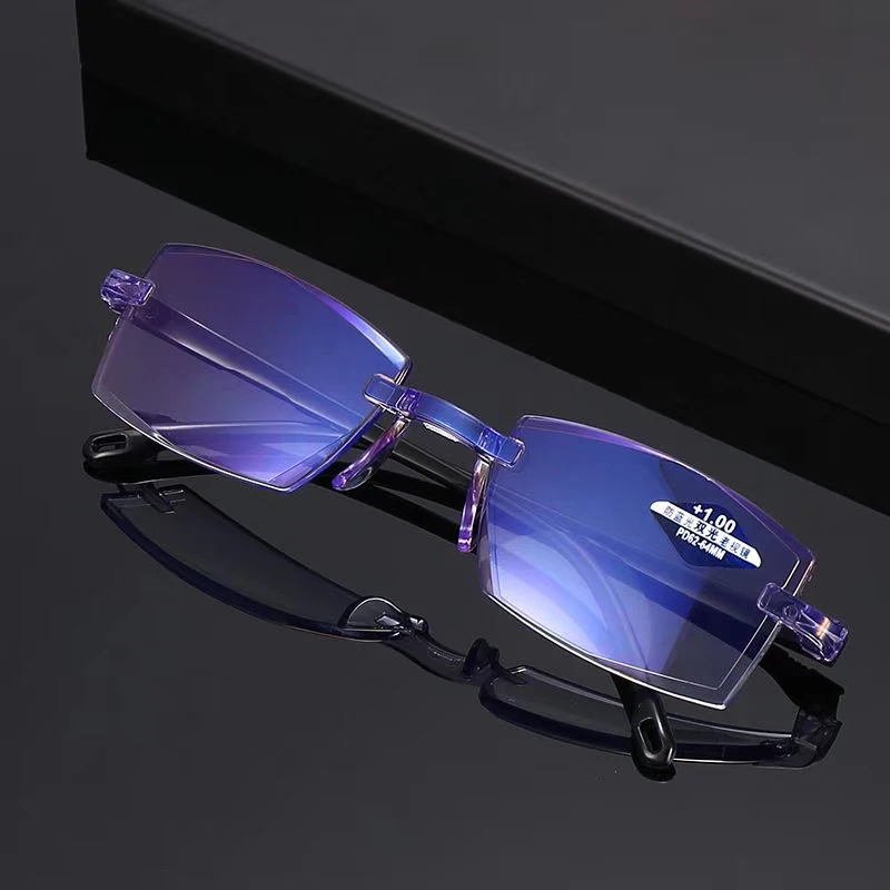 2021 Men Women Rimless Reading Glasses Anti Blue Light Bifocal Far Near Magnification Eyewear Presbyopic Glasses +150 +200
2021 Men Women Rimless Reading Glasses Anti Blue Light Bifocal Far Near Magnification Eyewear Presbyopic Glasses +150 +200