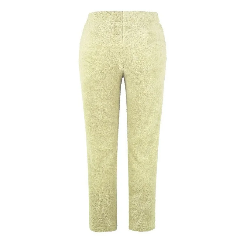 2021 New European and American Solid Color Loose Double-sided Plush Women's Pants