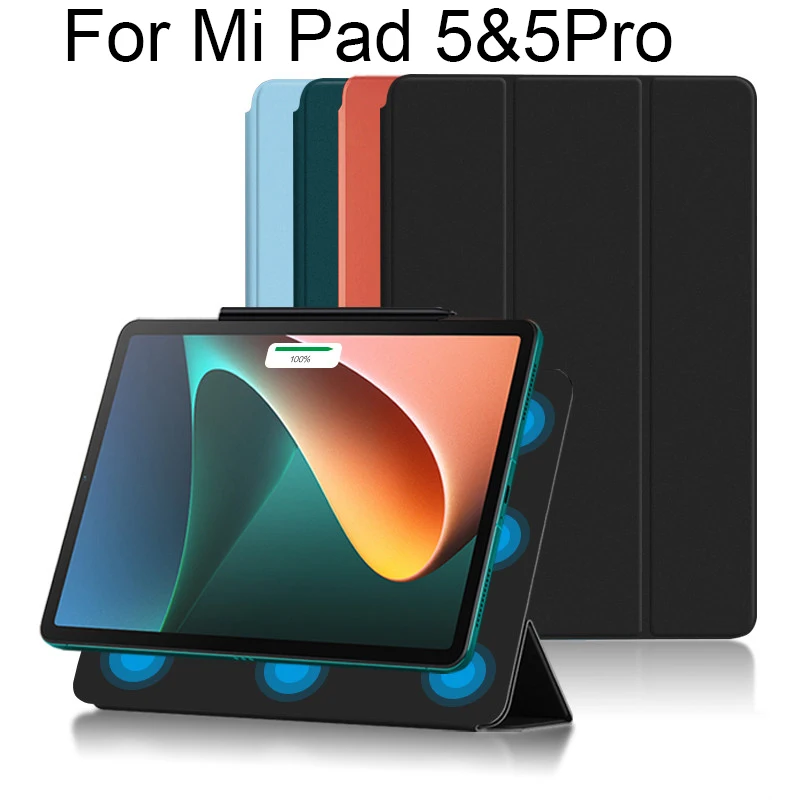 

Чехол для Xiaomi Mi Pad 5 Pro ультратонкий Магнитный смарт-чехол для планшета MiPad 5 Pro 2021 11 дюймов mipad5 с автоматическим пробуждением