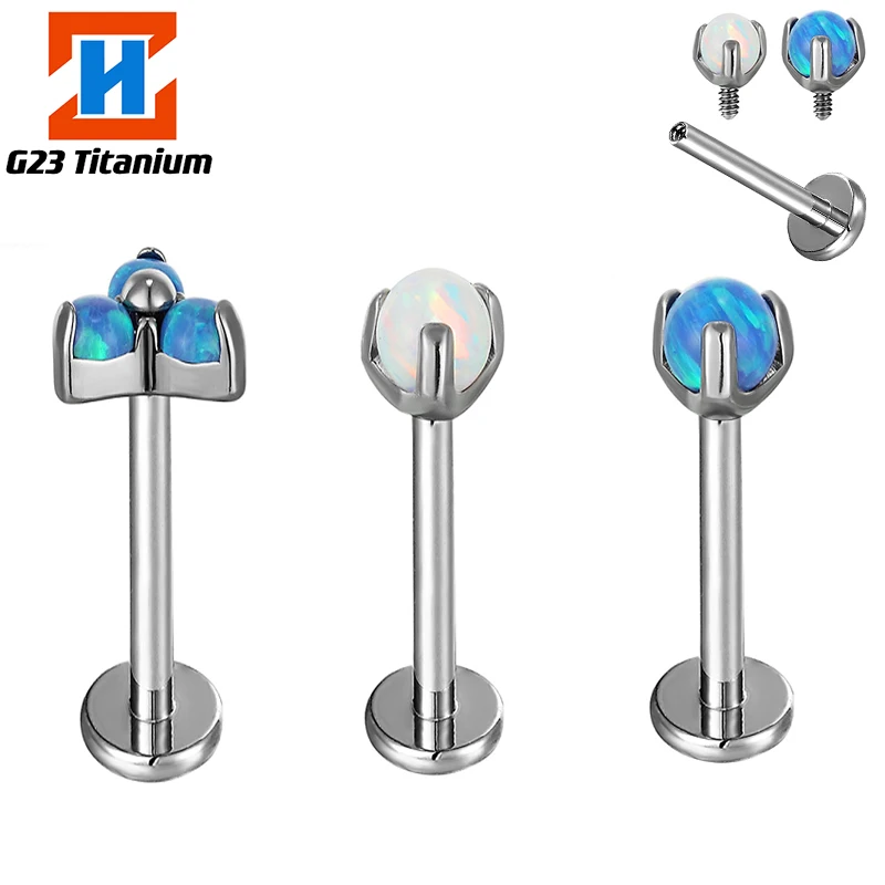 1PS G23 Titanium Hoop Opal Stud Earrings Labret Lip Pin Nose Tragus Cartilage Earlobes Punk Perforated Women's Fashion Jewelry
1PS G23 Titanium Hoop Opal Stud Earrings Labret Lip Pin Nose Tragus Cartilage Earlobes Punk Perforated Women's Fashion Jewelry
