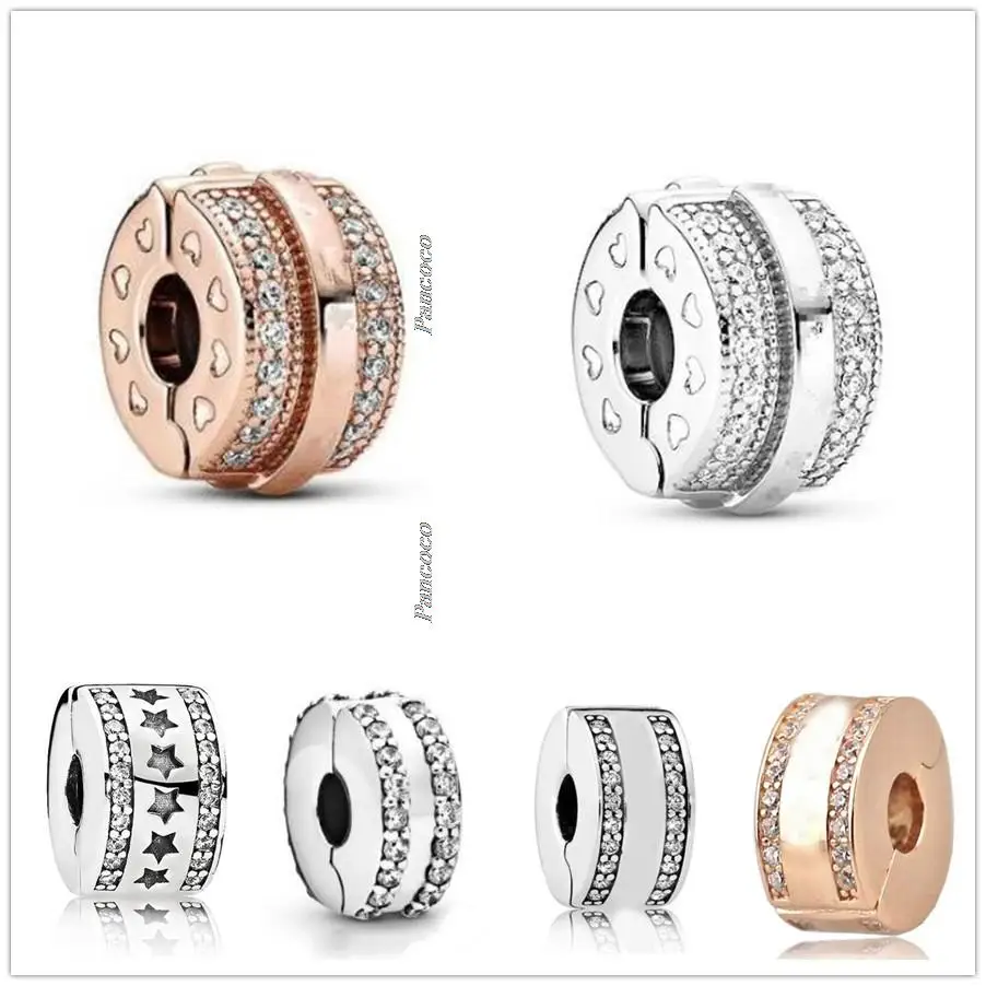 Original 925 Sterling Silver Sparkling Pave Lines & logo Clip With Crystal Charm Bead Fit Pandora Bracelet & Necklace Jewelry
Original 925 Sterling Silver Sparkling Pave Lines & logo Clip With Crystal Charm Bead Fit Pandora Bracelet & Necklace Jewelry