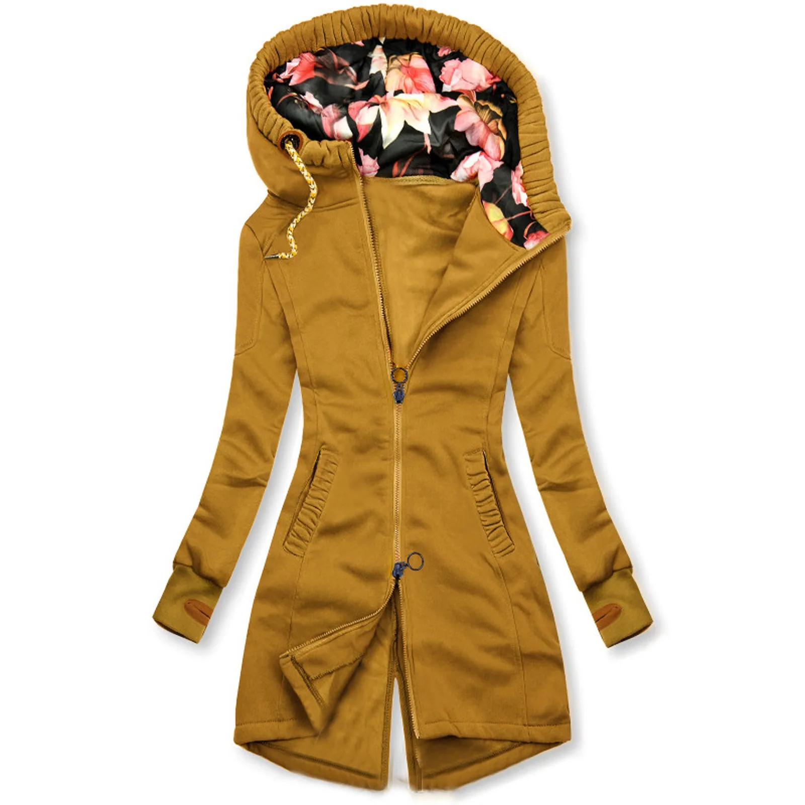 Women Winter Jackets Fashion Floral Print Windbreaker Hooded Jacket Zipper Pocket Sweatshirt Long Sleeve Female Coat Overcoat
Women Winter Jackets Fashion Floral Print Windbreaker Hooded Jacket Zipper Pocket Sweatshirt Long Sleeve Female Coat Overcoat