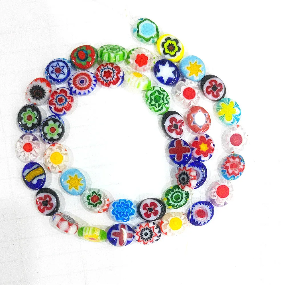 Thousand Flower Glass Beads 10*12mm Color Oval Glass Beads DIY Making Bracelet Necklace Jewelry Accessories
Thousand Flower Glass Beads 10*12mm Color Oval Glass Beads DIY Making Bracelet Necklace Jewelry Accessories