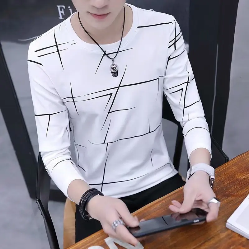 T Shirt Men Autumn Winter Men Long Sleeve T-shirt Stripe Shirt New Tshirt T Shirts O-Neck Casual Pink White Black
T Shirt Men Autumn Winter Men Long Sleeve T-shirt Stripe Shirt New Tshirt T Shirts O-Neck Casual Pink White Black