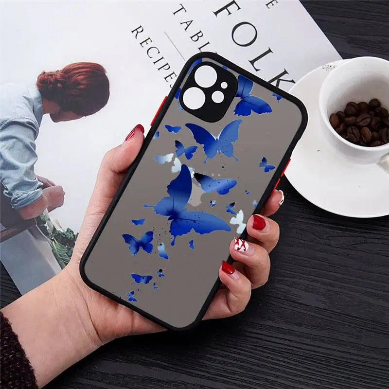 Cute Butterfly Phone Case matte transparent For iphone 7 8 11 12 plus mini x xs xr pro max cover
Cute Butterfly Phone Case matte transparent For iphone 7 8 11 12 plus mini x xs xr pro max cover
