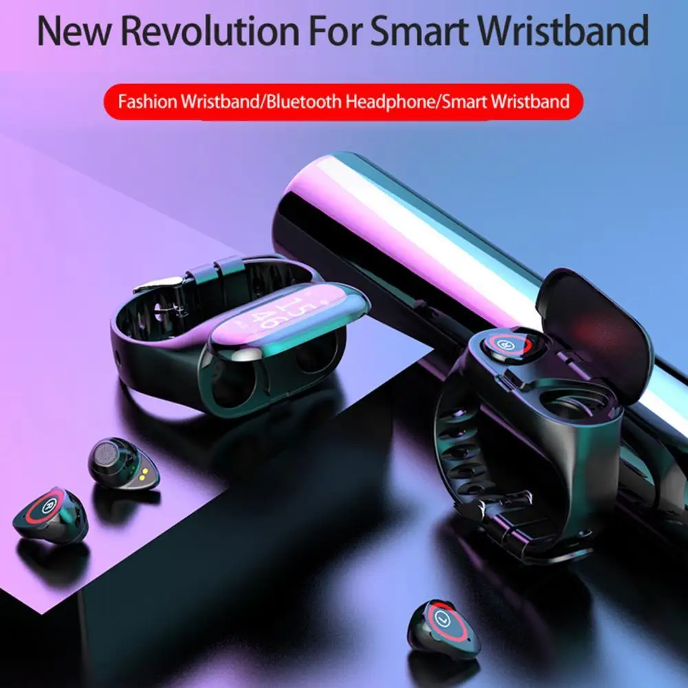 M1 Newest 2 In 1 AI Smart Watch With Bluetooth Earphone Heart Rate Monitor Smart Wristband Long Time Standby Sport Watch Men
M1 Newest 2 In 1 AI Smart Watch With Bluetooth Earphone Heart Rate Monitor Smart Wristband Long Time Standby Sport Watch Men