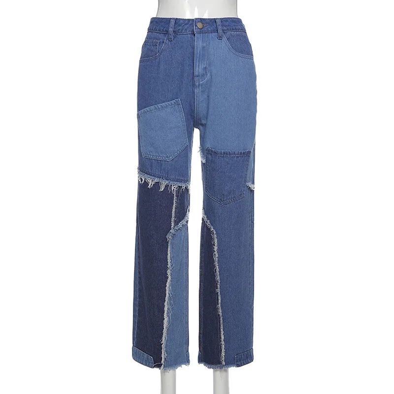 Patchwork Baggy Jeans for Women High Waisted y2k Denim Pants Vintage Harajuku Aesthetic Boyfriend Jeans Fashion Cuteandpsycho
Patchwork Baggy Jeans for Women High Waisted y2k Denim Pants Vintage Harajuku Aesthetic Boyfriend Jeans Fashion Cuteandpsycho