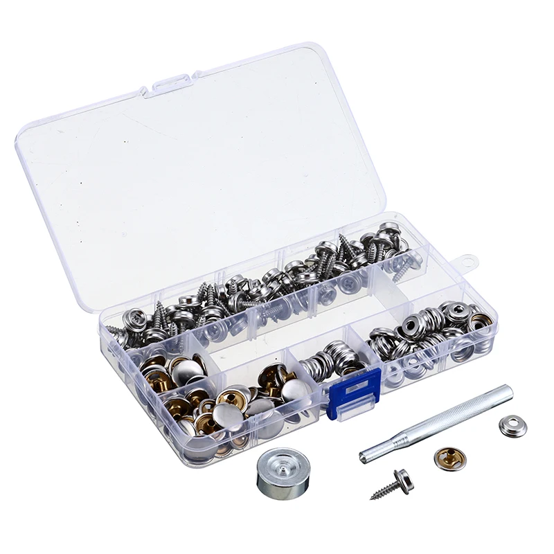 50Pieces 10mm Snap Fastener for Clothes Jackets DIY Sewing Buttons Stainless Steel Snaps Button Press Studs with Tool
50Pieces 10mm Snap Fastener for Clothes Jackets DIY Sewing Buttons Stainless Steel Snaps Button Press Studs with Tool