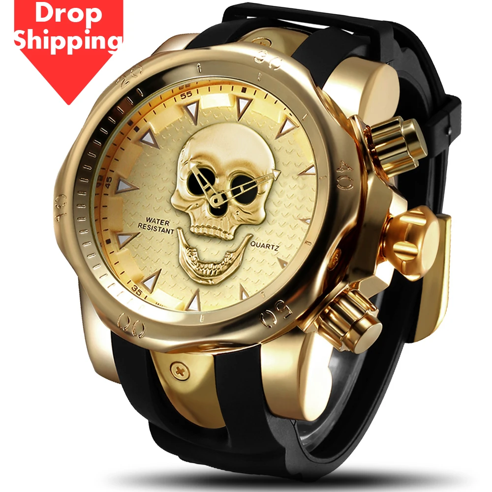 HOT Drop Shipping Brand Genuine Men Watches Sports Watch Quartz Watch skull Special For You Climbing Wristwatches Montre Homme
HOT Drop Shipping Brand Genuine Men Watches Sports Watch Quartz Watch skull Special For You Climbing Wristwatches Montre Homme
