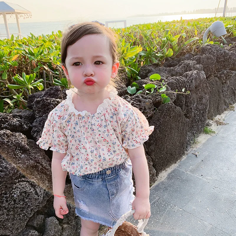 Floral shirt baby girls cotton short sleeve infant kids shirt for girls blouse toddler baby tops children outwear 2-7Yrs
Floral shirt baby girls cotton short sleeve infant kids shirt for girls blouse toddler baby tops children outwear 2-7Yrs