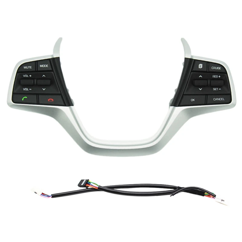 Car Bluetooth Control Button Volume Control Phone Channel Cruise Control Steering Wheel Buttons for Hyundai Elantra 1.6L
Car Bluetooth Control Button Volume Control Phone Channel Cruise Control Steering Wheel Buttons for Hyundai Elantra 1.6L