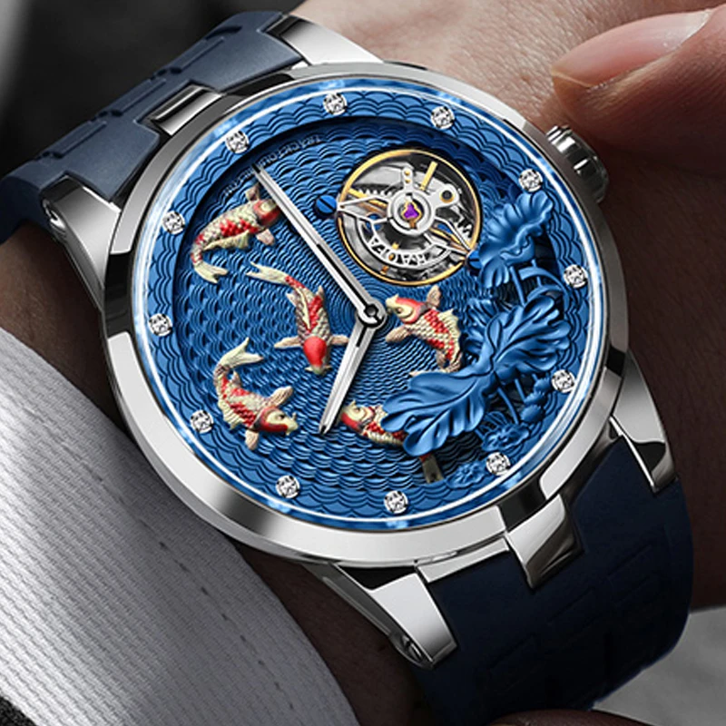 Haofa Carousel Watch For Men China Vintage Watch Carrousel Movement Sapphire Waterproof Lotus Carp Dial Luxury Casual Karussel
Haofa Carousel Watch For Men China Vintage Watch Carrousel Movement Sapphire Waterproof Lotus Carp Dial Luxury Casual Karussel